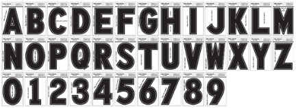 3IN BLACK VINYL DIE CUT ADHES LETTER Z