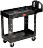 UTILITY CART 2-SHELF BLACK