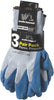 GLOVE KNIT BLUE LATEX LG 3PR/PK