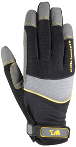 SYNTHC LTHR GLOVE MEDIUMRD BK