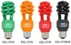 60 WATT EQ BLACK CFL COLORED TWIST