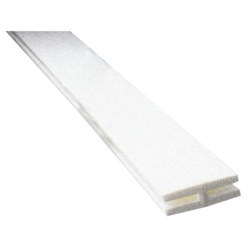 Dimensions 2-1/8 In W x 95-1/2 In L x 3/4 D White Vinyl Panel H-Divider ...