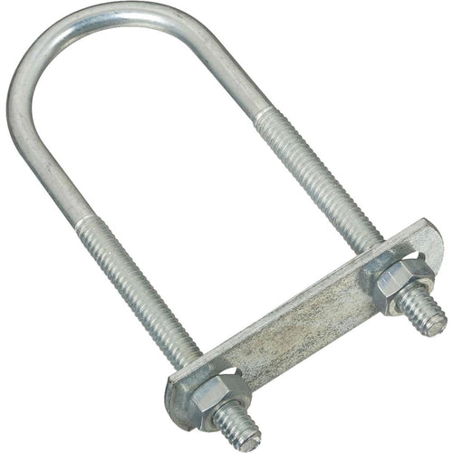 National 1/4 In. x 1-3/8 In. x 4 In. Zinc Round U Bolt