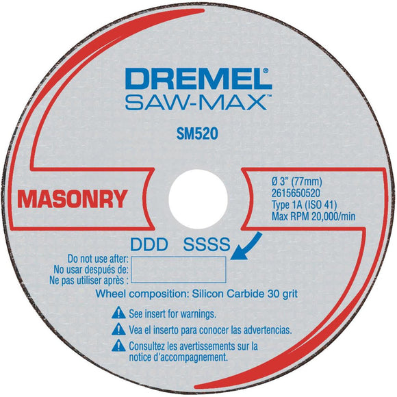 Dremel Saw-Max 3 In. Masonry Cut-Off Wheel (3-Pack)