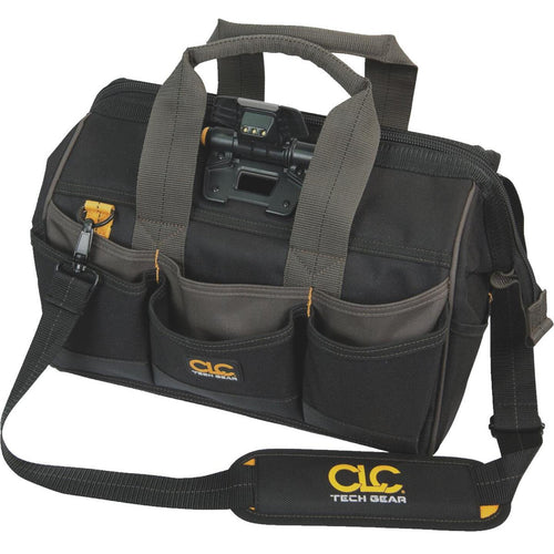 CLC Tech Gear 29-Pocket 14 In. Lighted Bigmouth Tool Bag
