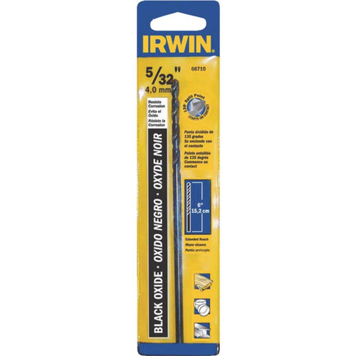 Irwin 5/32 In. x 6 In. M-2 Black Oxide Extended Length Drill Bit