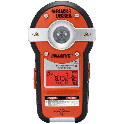 Black & Decker Bullseye 20 Ft. Self-Leveling Line Laser Level with Stud Sensor