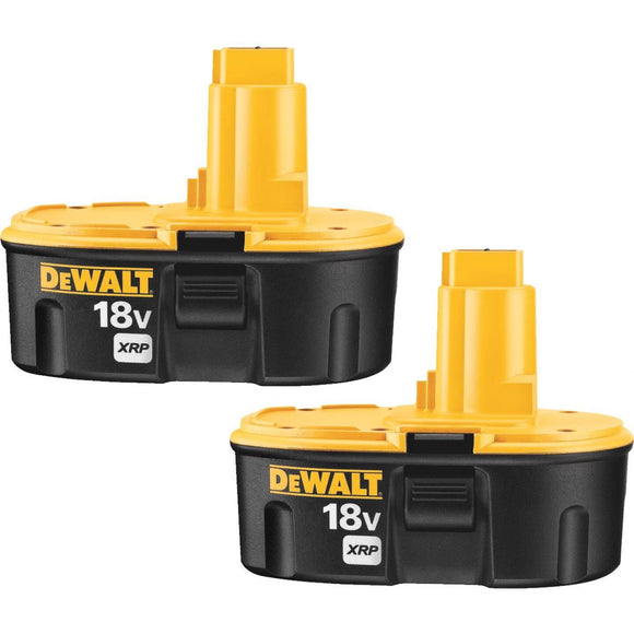 DeWalt 18 Volt XRP Nickel-Cadmium 2.4 Ah Tool Battery (2-Pack)