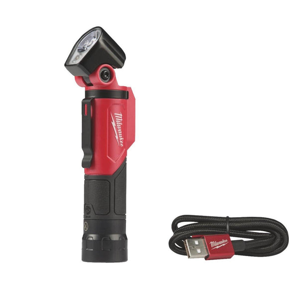 Milwaukee REDLITHIUM LED Aluminum USB Rechargeable Pivoting Flashlight