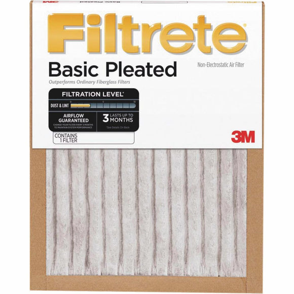 3M Filtrete 14 In. x 14 In. x 1 In. Basic Pleated 250 MPR Furnace Filter