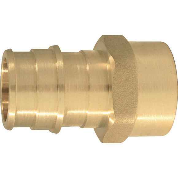 Conbraco 3/4 In. x 1/2 In. Brass Insert Fitting FIP Adapter Type A