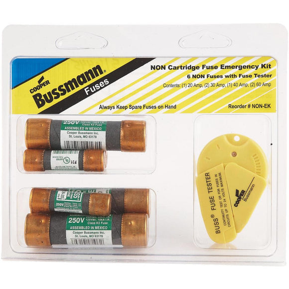 Bussmann 20A to 60A 250V Non Cartridge Emergency Fuse Kit