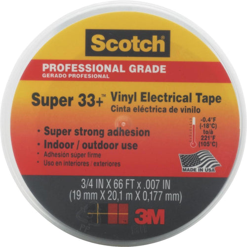 3M Scotch General Application 3/4 In. x 66 Ft. Vinyl Plastic Electrical Tape