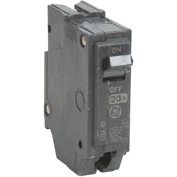 GE THQL 20A Single-Pole Standard Trip Circuit Breaker