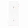 Leviton 1-Gang Standard Center Nylon Blank Wall Plate, White