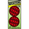 Hy-Ko 3-1/4 In. Dia. Round Red Press-On Reflector (2-Pack)