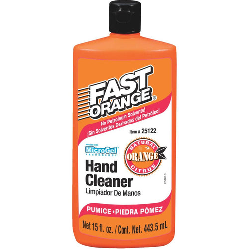 PERMATEX Fast Orange Pumice Citrus Hand Cleaner, 15 Oz.