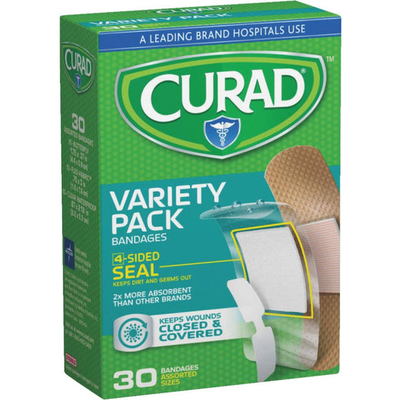 Curad Flex-Fabric Variety Pack Bandage (30-Count)650148