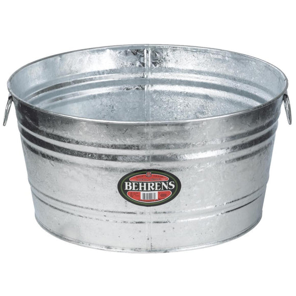 Behrens 17 Gal. Round Hot-Dipped Utility Tub