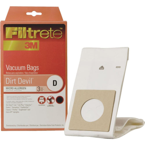 3M Filtrete Dirt Devil Type D Micro Allergen Vacuum Bag (3-Pack)