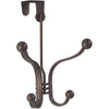 iDesign York Lyra Over-The-Door Bronze Quad Hook