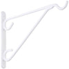 National 8 In. White Vinyl-Coated Steel Plant Hanger Bracket