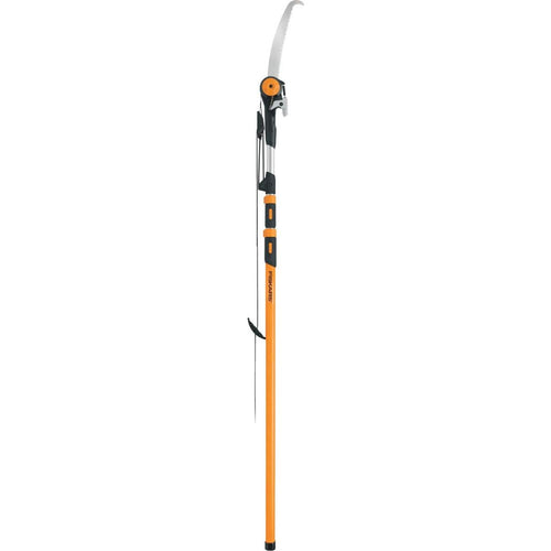 Fiskars 1-1/8 In. Cutting Capacity 16 Ft. Fiberglass Chain-Drive Extendable Pole Saw & Tree Pruner