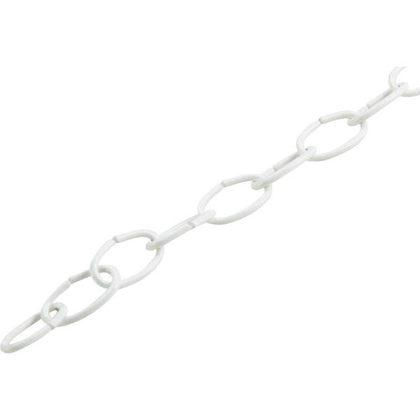 Apex Tool Group Campbell #10 40 Ft. White Poly-Coated Metal Craft Chain