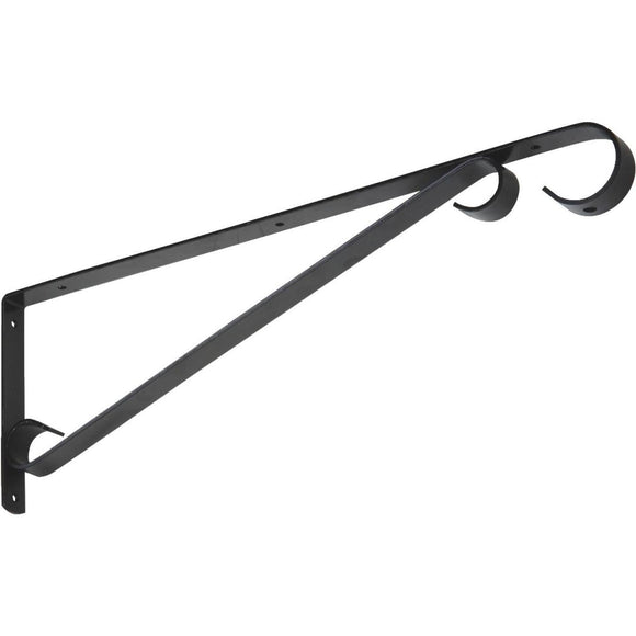 National 15 In. Black Steel Hanging Plant Bracket