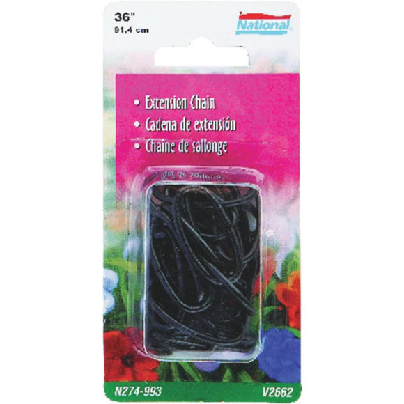 National 36 In. Black Metal Hanging Plant Extension Chain