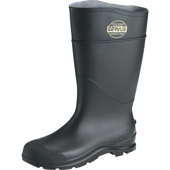 Honeywell Servus Men's Size 10 Black Steel Toe PVC Rubber Boot