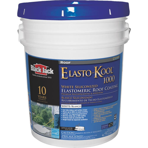 Black Jack Elasto-Kool 1000 5 Gal. 10-Year White Siliconized Elastomeric Coating