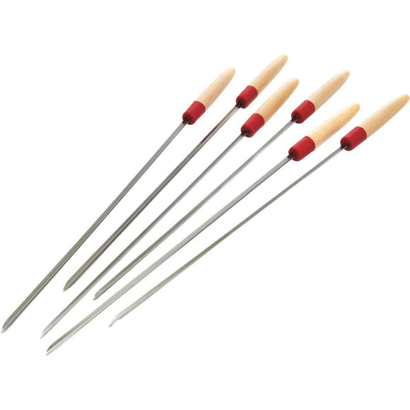 GrillPro 22 In. Stainless Steel Skewer (6-Pack)