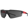 Milwaukee Red & Black Frame Safety Glasses with Tinted Lenses