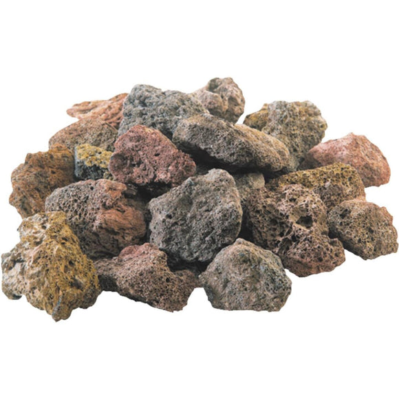 GrillPro 7 Lb. Assorted Color Lava Rock