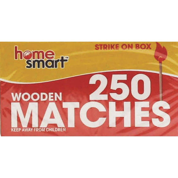 Home Smart 2-1/8 In. 250-Count Wooden Kitchen Matches (2-Pack)