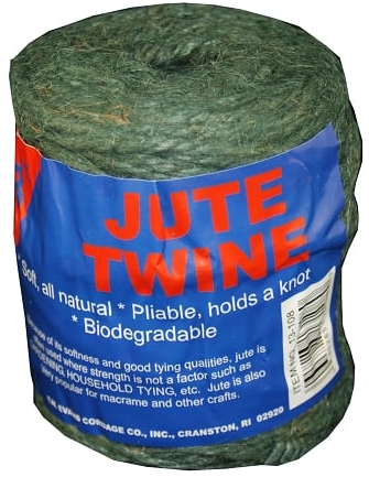 T.W . Evans Cordage 3 Ply 28# Green Jute 243' Tube