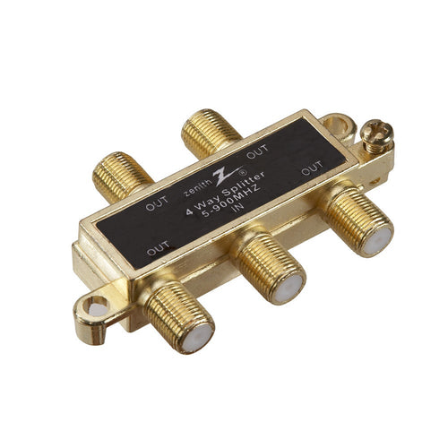 Zenith 4 Way Coax Splitter | VS1001SP4W