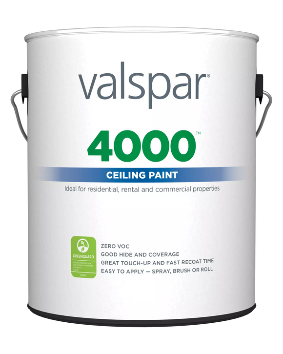 Valspar® 4000™ Ceiling Paint 1 Gallon Flat White (1 Gallon, Flat White)