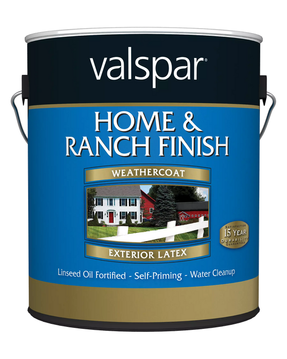 Valspar® Weathercoat Home & Ranch Finish 1 Gallon Flat White (1 Gallon, Flat White)