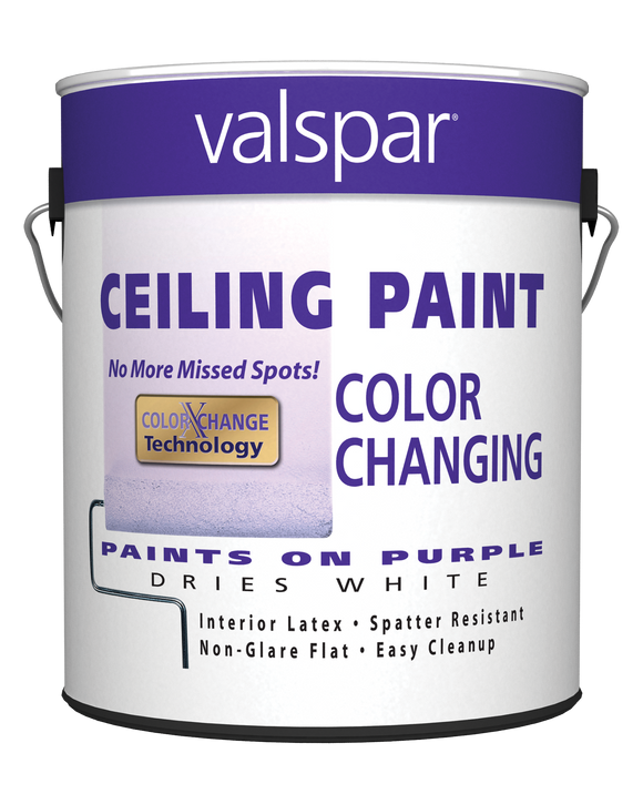 Valspar® Latex Color Changing Ceiling Paint 1 Gallon Flat White (1 Gallon, Flat White)