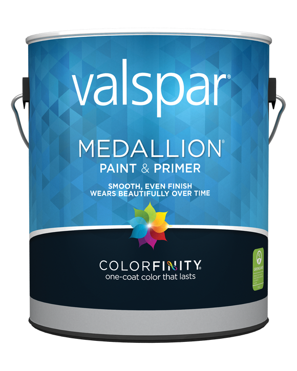 Valspar Medallion 100% Acrylic Paint & Primer Semi-Gloss Exterior House  Paint, White, 5 Gal. - Gillman Home Center