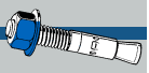 Midwest Fastener TorqueMaster Blue Wedge Anchors 1/2 x 4-1/4