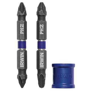 Irwin Double-Ended Bit Sets with Magnetic Screw-Hold Attachment Sets 1/4 Shank