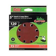 Gator 5 random orbit sanding discs 120 Grit