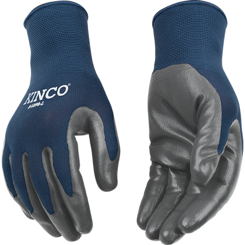 Kinco Polyester Knit Shell & Nitrile Palm