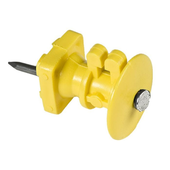 Zareba® Yellow Wood Post Knob Insulator